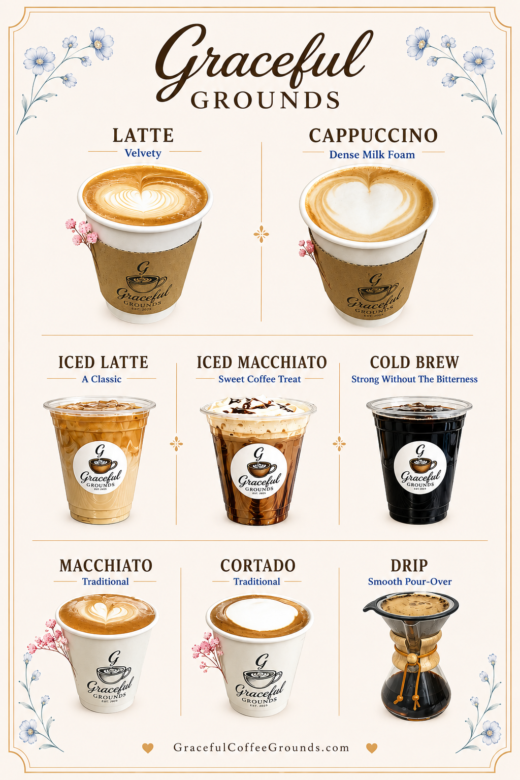 Graceful Grounds Coffee Menu